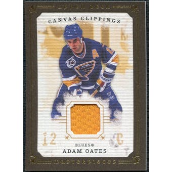 2008/09 Upper Deck UD Masterpieces Canvas Clippings Brown #CCAO1 Adam Oates