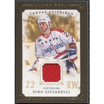 2008/09 Upper Deck UD Masterpieces Canvas Clippings Brown #CCDC2 Dino Ciccarelli