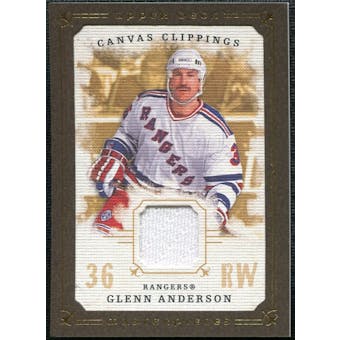 2008/09 Upper Deck UD Masterpieces Canvas Clippings Brown #CCGA1 Glenn Anderson