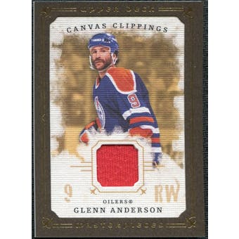 2008/09 Upper Deck UD Masterpieces Canvas Clippings Brown #CCGA2 Glenn Anderson