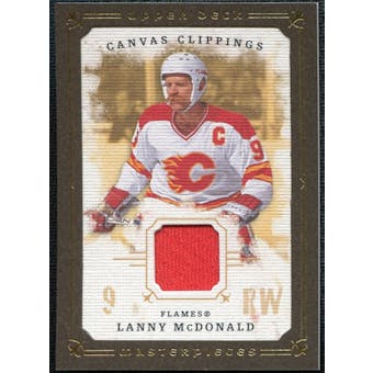 2008/09 Upper Deck UD Masterpieces Canvas Clippings Brown #CCLM2 Lanny McDonald