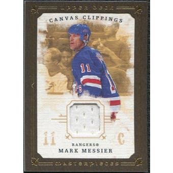 2008/09 Upper Deck UD Masterpieces Canvas Clippings Brown #CCMM2 Mark Messier