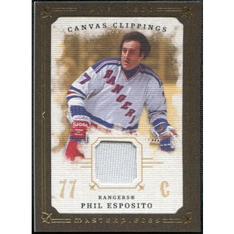 2008/09 Upper Deck UD Masterpieces Canvas Clippings Brown #CCPE2 Phil Esposito