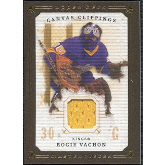 2008/09 Upper Deck UD Masterpieces Canvas Clippings Brown #CCRV1 Rogie Vachon