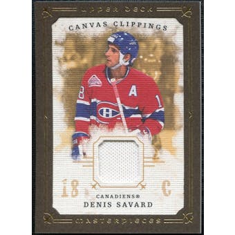 2008/09 Upper Deck UD Masterpieces Canvas Clippings Brown #CCSA2 Denis Savard