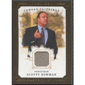 2008/09 Upper Deck UD Masterpieces Canvas Clippings Brown #CCSB3 Scotty Bowman