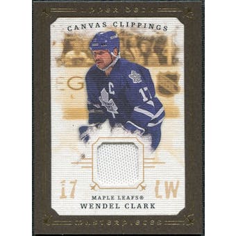 2008/09 Upper Deck UD Masterpieces Canvas Clippings Brown #CCWC1 Wendel Clark