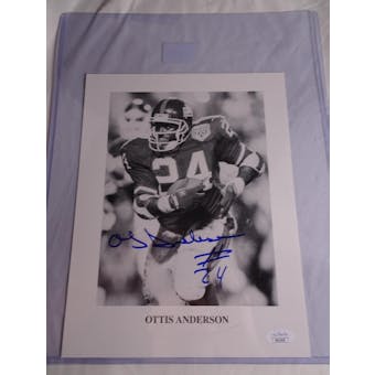Ottis Anderson New York Giants Autographed Football Photo JSA COA #HH11626 (Reed Buy)