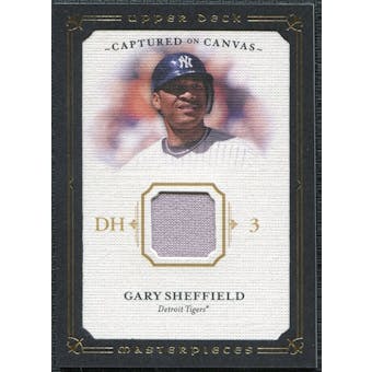 2008 Upper Deck UD Masterpieces Captured on Canvas #GS Gary Sheffield