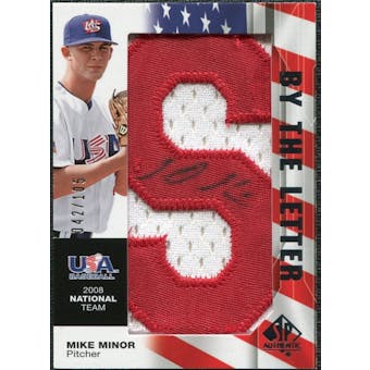 2008 Upper Deck SP Authentic USA National Team By the Letter Autographs #MM Mike Minor /105