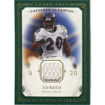 2008 Upper Deck UD Masterpieces Captured on Canvas Jerseys #CC24 Ed Reed