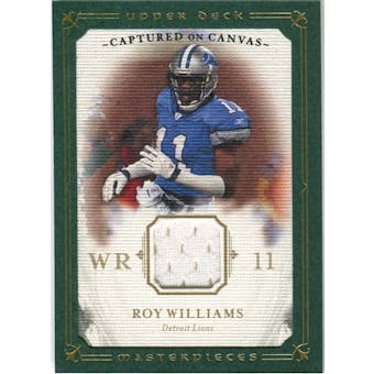 2008 Upper Deck UD Masterpieces Captured on Canvas Jerseys #CC29 Roy Williams WR