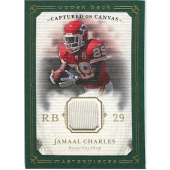 2008 Upper Deck UD Masterpieces Captured on Canvas Jerseys #CC31 Jamaal Charles