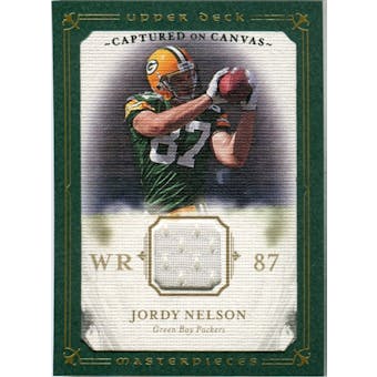 2008 Upper Deck UD Masterpieces Captured on Canvas Jerseys #CC40 Jordy Nelson