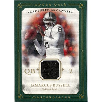 2008 Upper Deck UD Masterpieces Captured on Canvas Jerseys #CC43 JaMarcus Russell