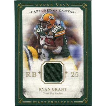 2008 Upper Deck UD Masterpieces Captured on Canvas Jerseys #CC57 Ryan Grant