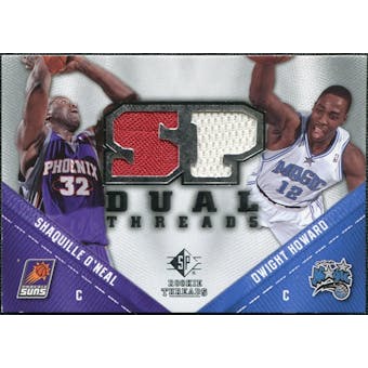 2008/09 Upper Deck SP Rookie Threads Dual #TDHO Shaquille O'Neal Dwight Howard