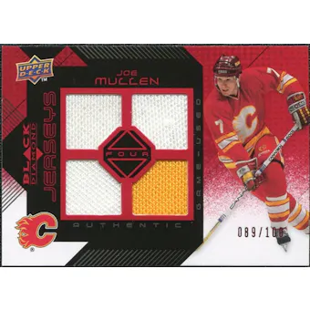 2008/09 Upper Deck Black Diamond Jerseys Quad Ruby #BDJMU Joe Mullen /100