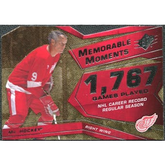 2008/09 Upper Deck SPx Memorable Moments #MMHO Gordie Howe
