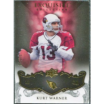 2008 Upper Deck Exquisite Collection #1 Kurt Warner /75