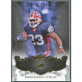2008 Upper Deck Exquisite Collection #12 Marshawn Lynch /75