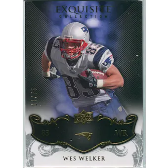 2008 Upper Deck Exquisite Collection #60 Wes Welker /75