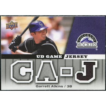 2009 Upper Deck UD Game Jersey #GJGA Garrett Atkins