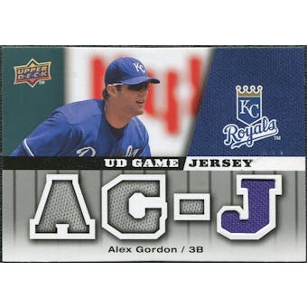 2009 Upper Deck UD Game Jersey #GJGO Alex Gordon