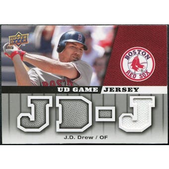 2009 Upper Deck UD Game Jersey #GJJD J.D. Drew