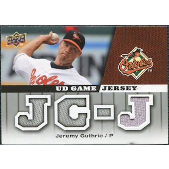 2009 Upper Deck UD Game Jersey #GJJG Jeremy Guthrie