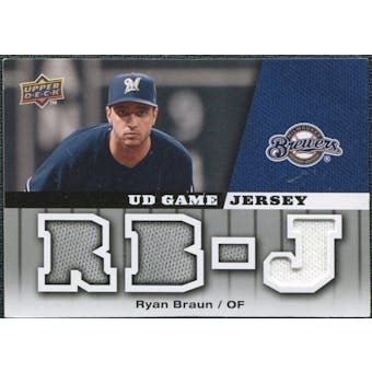 2009 Upper Deck UD Game Jersey #GJRB Ryan Braun