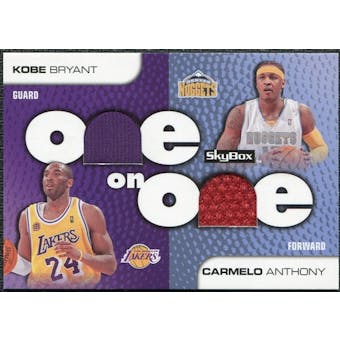 2008/09 SkyBox One on One Dual Memorabilia #OOBA Carmelo Anthony Kobe Bryant