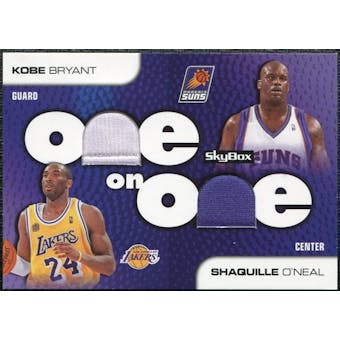2008/09 SkyBox One on One Dual Memorabilia #OOBO Shaquille O'Neal Kobe Bryant