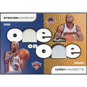 2008/09 SkyBox One on One Dual Memorabilia #OOMM Corey Maggette Stephon Marbury
