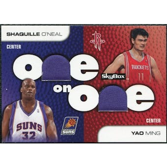 2008/09 SkyBox One on One Dual Memorabilia #OOMO Yao Ming Shaquille O'Neal