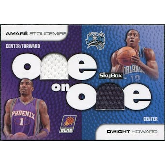 2008/09 SkyBox One on One Dual Memorabilia #OOSH Dwight Howard Amare Stoudemire