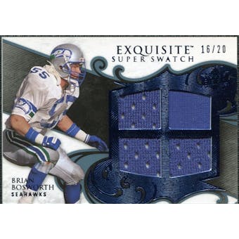 2008 Upper Deck Exquisite Collection Super Swatch Blue #SSBO Brian Bosworth /20