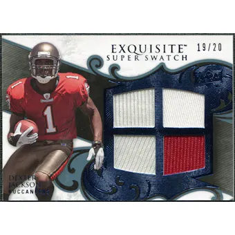 2008 Upper Deck Exquisite Collection Super Swatch Blue #SSDE Dexter Jackson /20