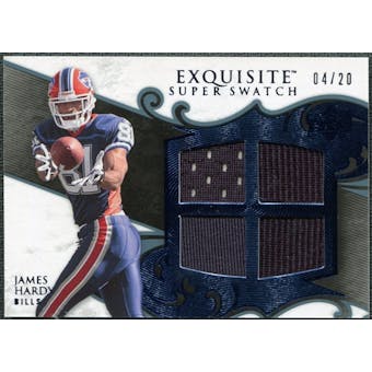 2008 Upper Deck Exquisite Collection Super Swatch Blue #SSJH James Hardy /20