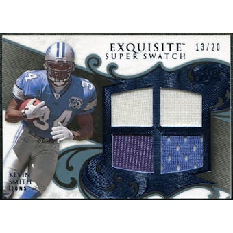 2008 Upper Deck Exquisite Collection Super Swatch Blue #SSKS Kevin Smith /20