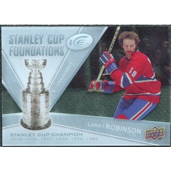 2008/09 Upper Deck Ice Stanley Cup Foundations #SCFLR Larry Robinson