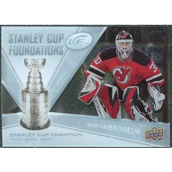 2008/09 Upper Deck Ice Stanley Cup Foundations #SCFMB Martin Brodeur