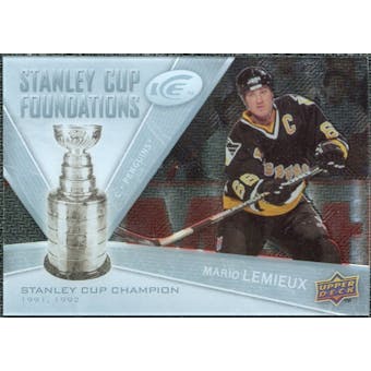 2008/09 Upper Deck Ice Stanley Cup Foundations #SCFML Mario Lemieux