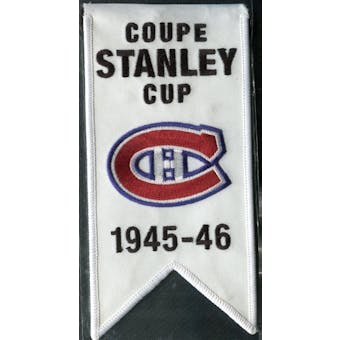 2008/09 Upper Deck Montreal Canadiens Mini Banners 1945-46 Stanley Cup
