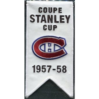 2008/09 Upper Deck Montreal Canadiens Mini Banners 1957-58 Stanley Cup