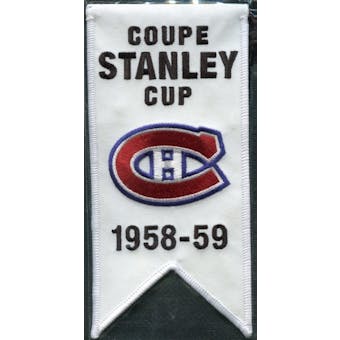 2008/09 Upper Deck Montreal Canadiens Mini Banners 1958-59 Stanley Cup