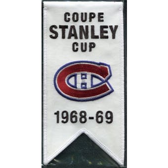 2008/09 Upper Deck Montreal Canadiens Mini Banners 1968-69 Stanley Cup