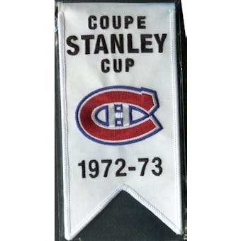 2008/09 Upper Deck Montreal Canadiens Mini Banners 1972-73 Stanley Cup