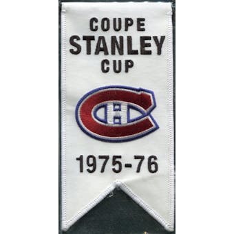 2008/09 Upper Deck Montreal Canadiens Mini Banners 1975-76 Stanley Cup