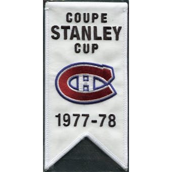 2008/09 Upper Deck Montreal Canadiens Mini Banners 1977-78 Stanley Cup